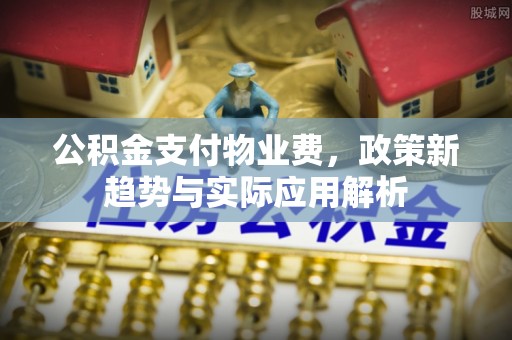 八德公积金支付物业费，政策新趋势与实际应用解析